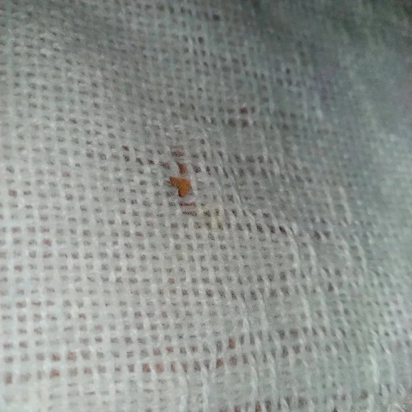 VTG USA 45X54 Faribo Ivory Waffel Weave Wool Acrylic Baby Blanket Satin Trim - Picture 12 of 12